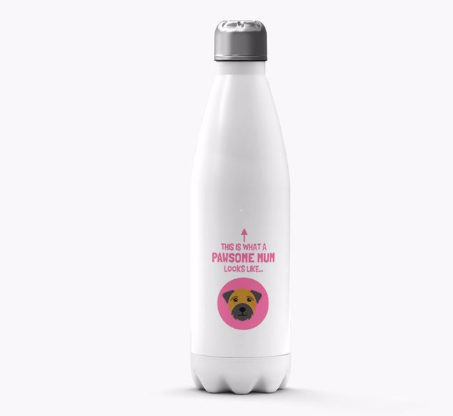 'Pawsome Mum...' - Personalised {breedFullName} Water Bottle