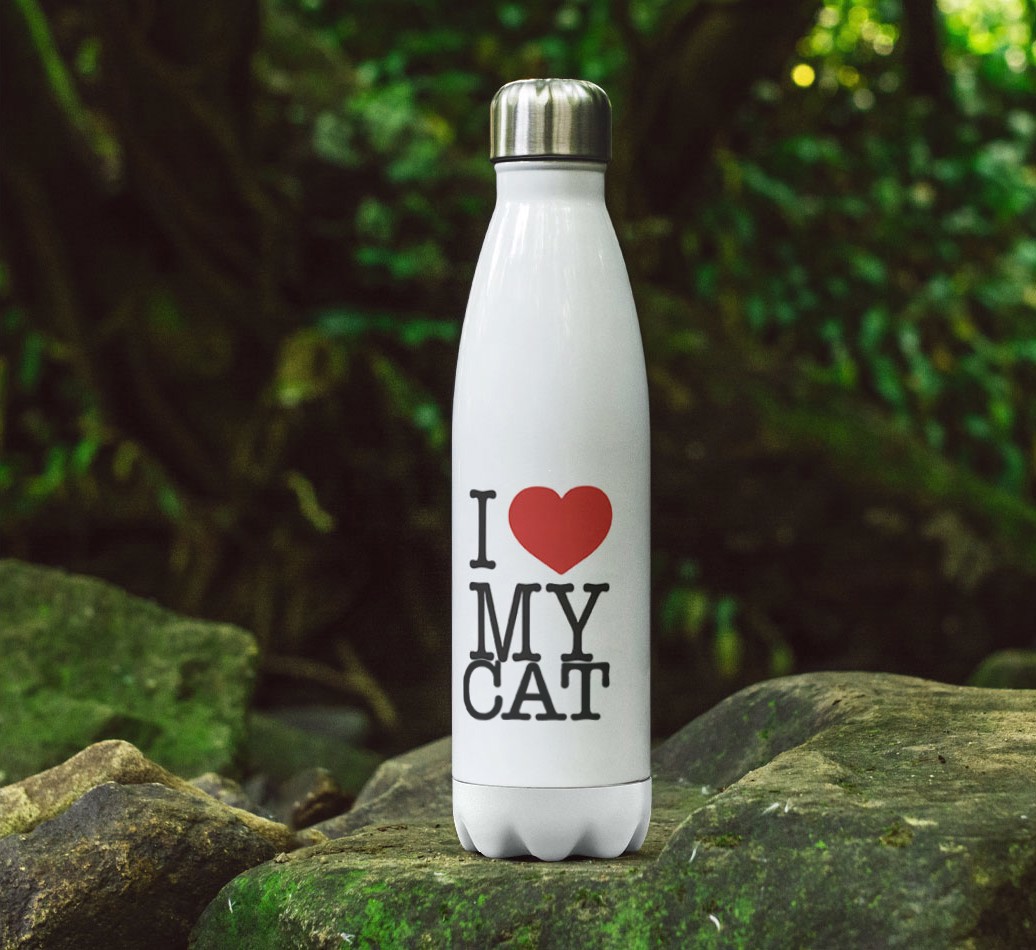 'I Love My...' - Personalised {breedCommonName} Water Bottle
