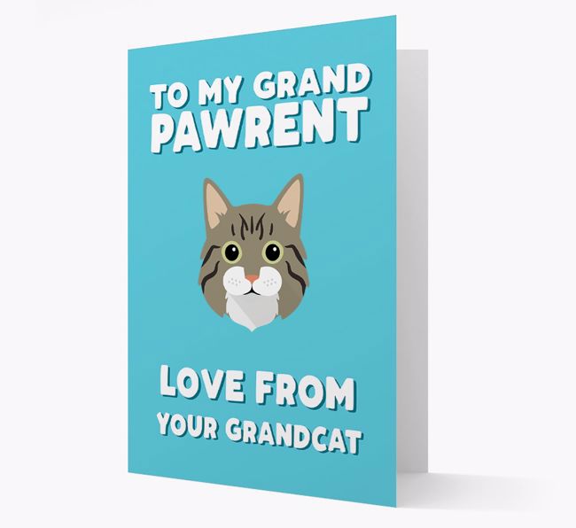 'To My Grandpawrent' - Personalised {breedCommonName} Card