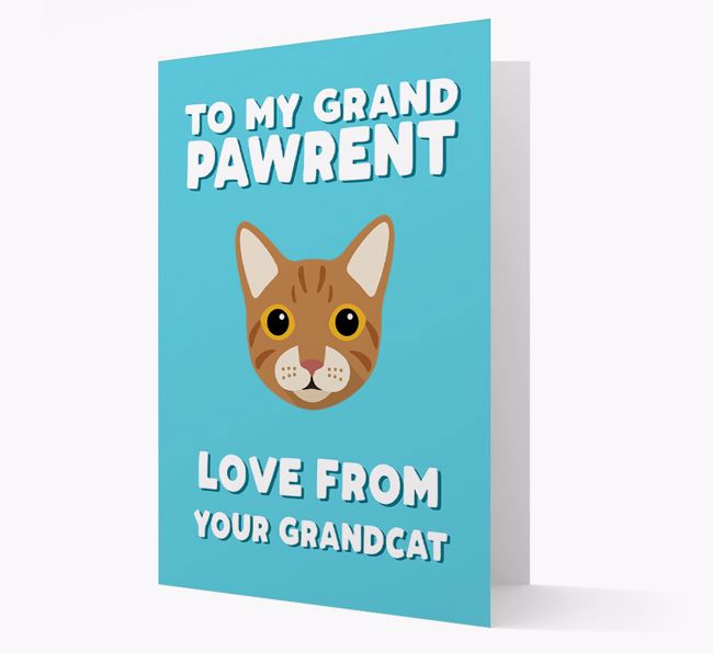 'To My Grandpawrent' - Personalized {breedCommonName} Card