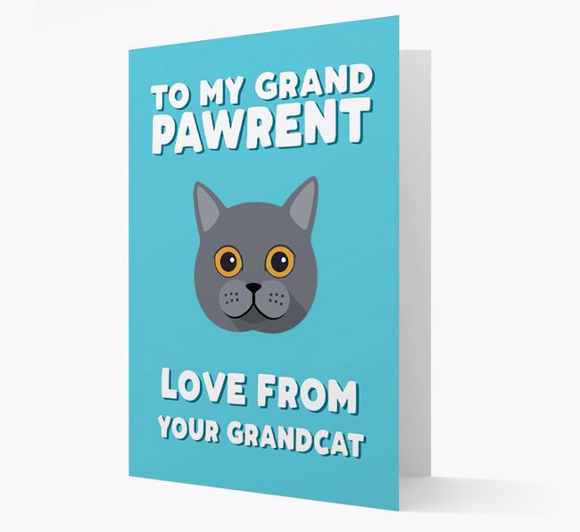 'To My Grandpawrent' - Personalised {breedCommonName} Card