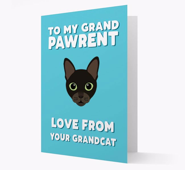 'To My Grandpawrent' - Personalized {breedCommonName} Card