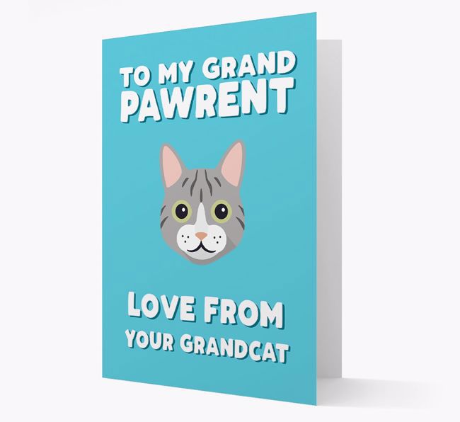 'To My Grandpawrent' - Personalised {breedCommonName} Card