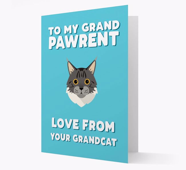 'To My Grandpawrent' - Personalised {breedCommonName} Card