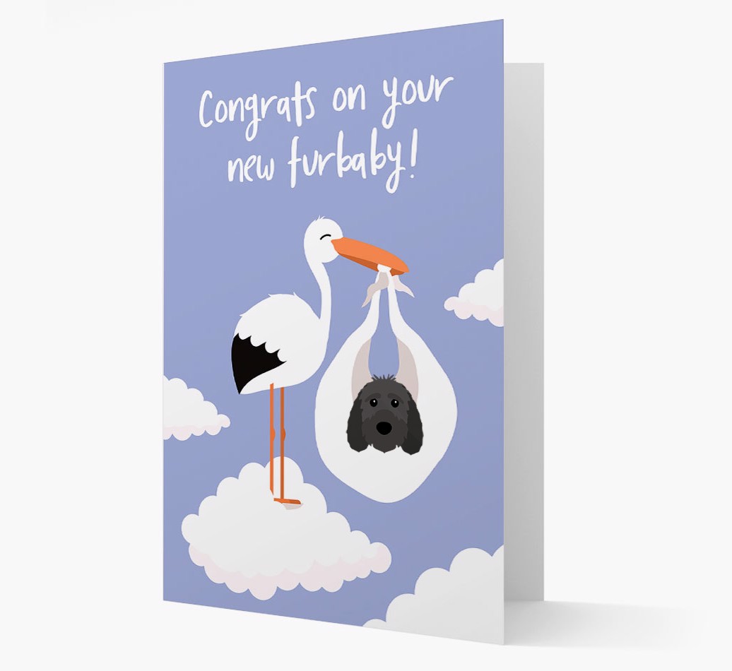 'Congrats On Your New Furbaby' - Personalised {breedFullName} Card Front