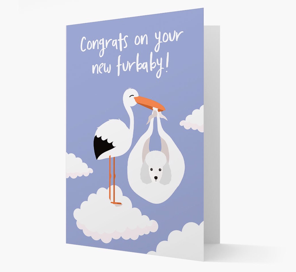 'Congrats On Your New Furbaby' - Personalized {breedFullName} Card Front