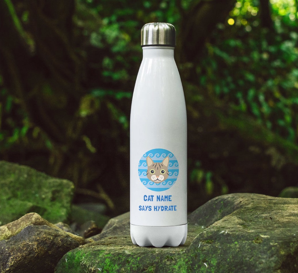 '{dogsName} Says Hydrate' - Personalised {breedFullName} Water Bottle