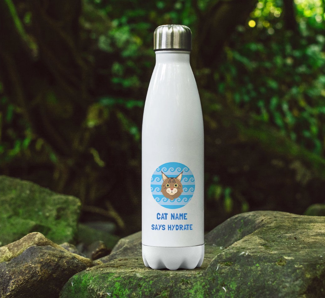 '{dogsName} Says Hydrate' - Personalised {breedFullName} Water Bottle