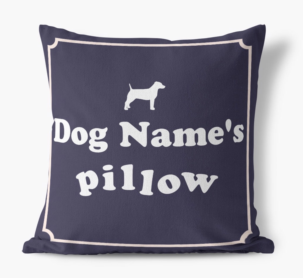 {dogsName}'s Pillow: Personalized Canvas Pillow