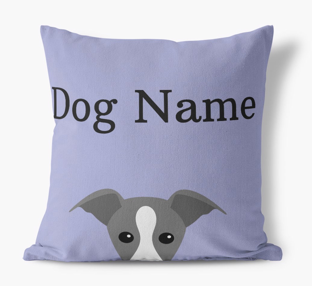 '{breedFullName} Icon And Name' - Personalized Canvas Pillow