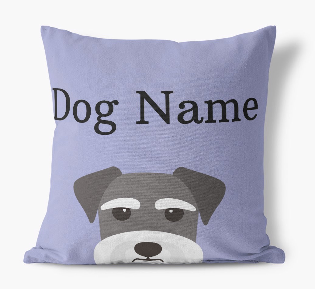 '{breedFullName} Icon And Name' - Personalized Canvas Pillow