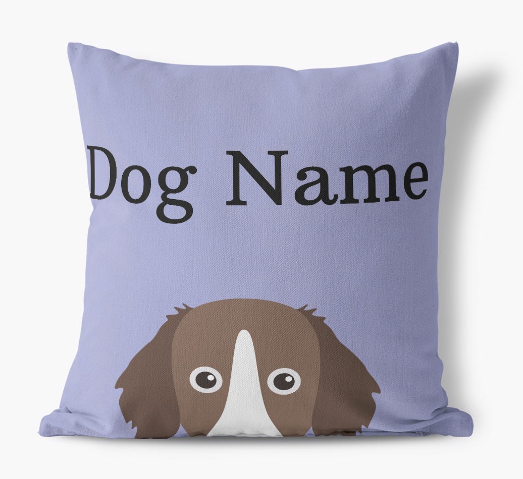 '{breedFullName} Icon And Name' - Personalized Canvas Pillow