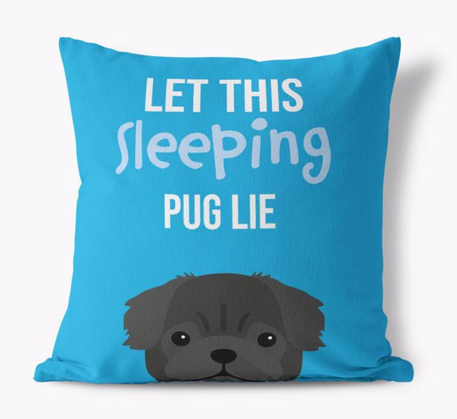'Let This {breedCommonName} Sleep' - Personalized Canvas Pillow