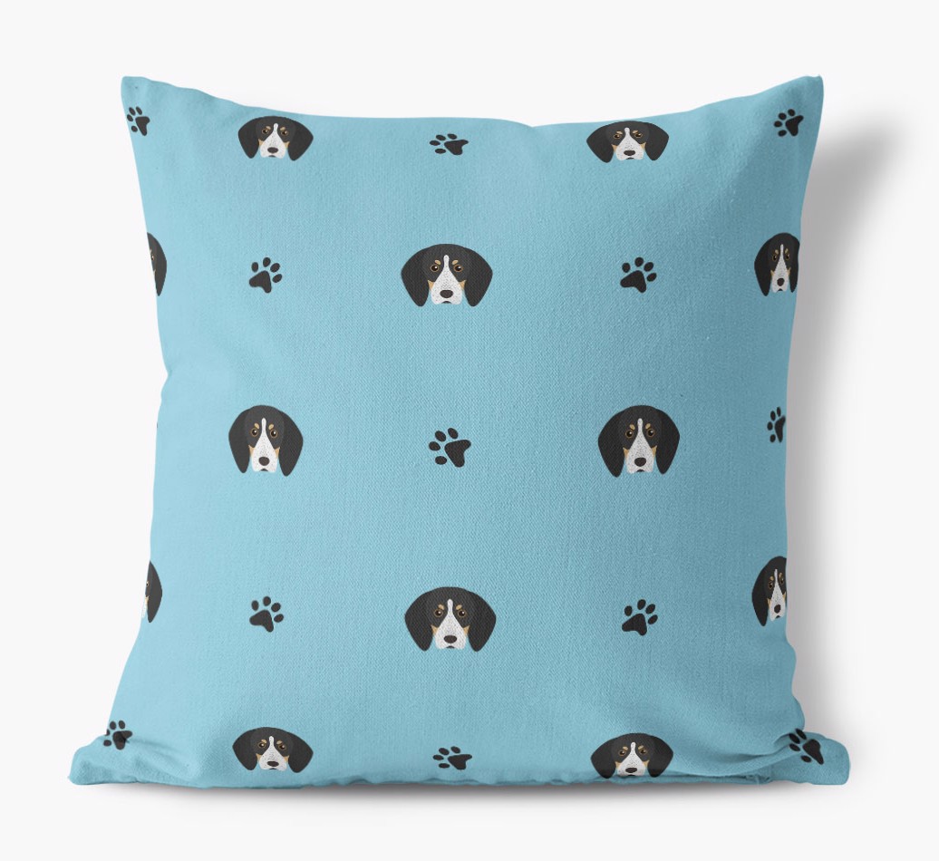 'Paw Print Pattern' - Personalised Canvas Cushion