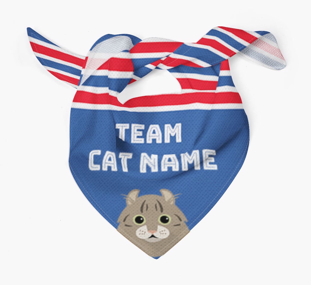 Personalized Team Bandana for your {breedFullName} - Tied