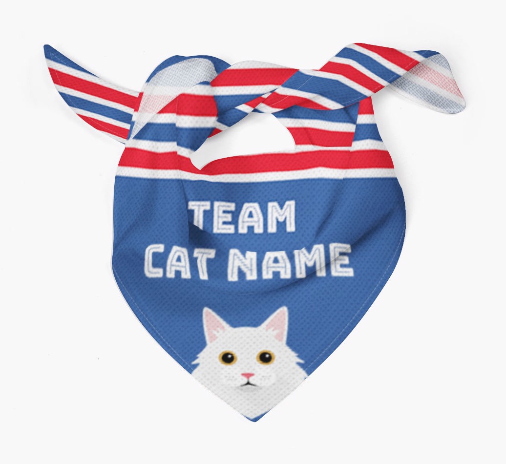 Personalized Team Bandana for your {breedFullName} - Tied