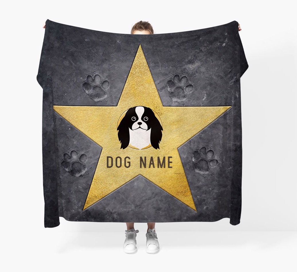 'Star Of Fame' - Personalized Blanket - Held by Person