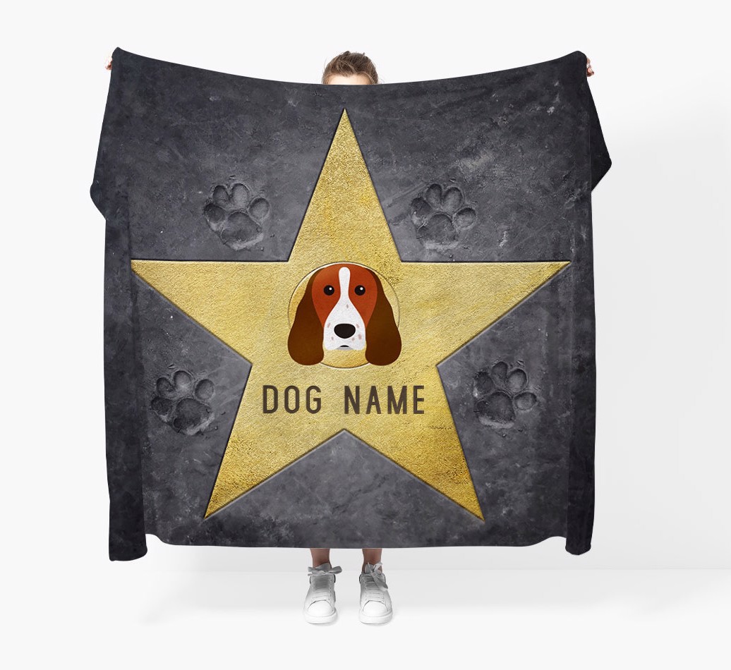 'Star Of Fame' - Personalised Blanket - Held by Person