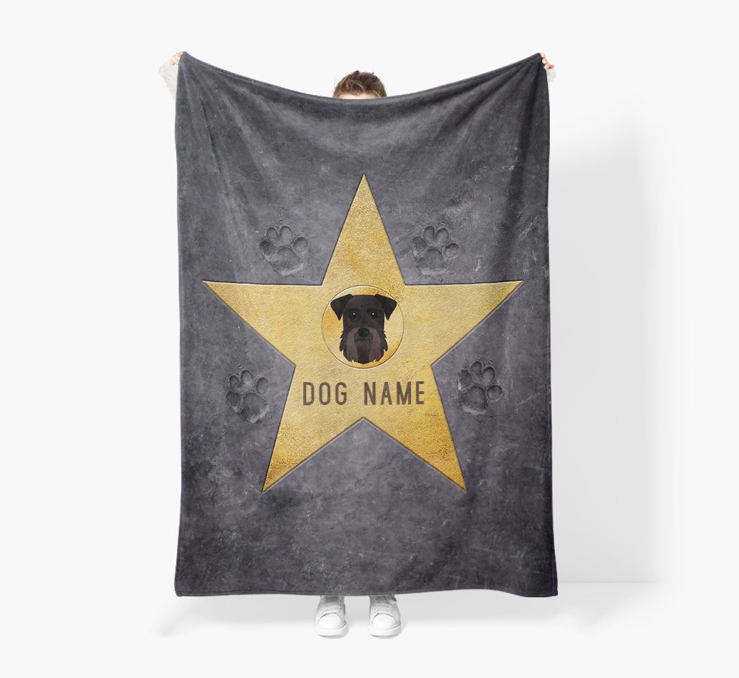 'Star of Fame' - Personalized Blanket - Held by Person