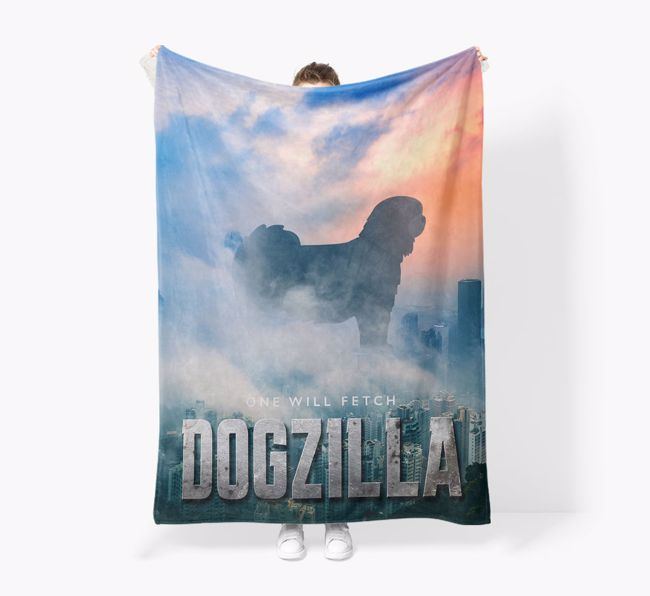 'Dogzilla' - Personalised Snuggle Blanket with {breedFullName} Icon