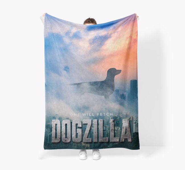 'Dogzilla' - Personalised Snuggle Blanket with {breedFullName} Icon