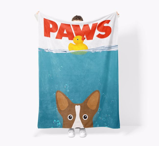 'Paws' - Personalised Snuggle Blanket with {breedFullName} Icon