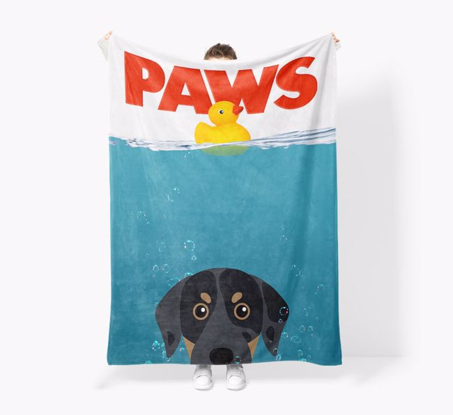 'Paws' - Personalised Snuggle Blanket with {breedFullName} Icon