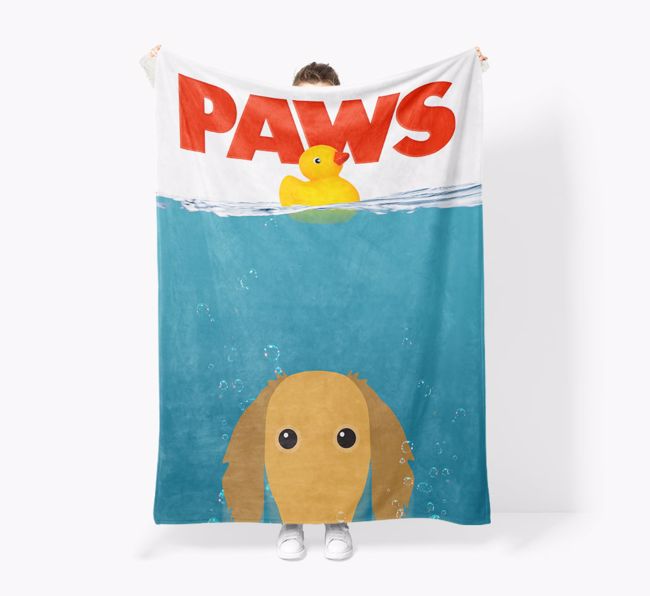 'Paws' - Personalised Snuggle Blanket with {breedFullName} Icon