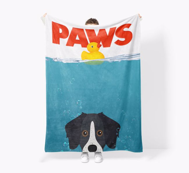 'Paws' - Personalised Snuggle Blanket with {breedFullName} Icon