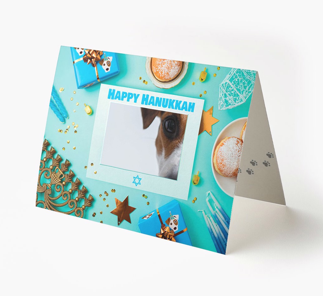 'Happy Hanukkah' - Personalized {breedFullName} Card