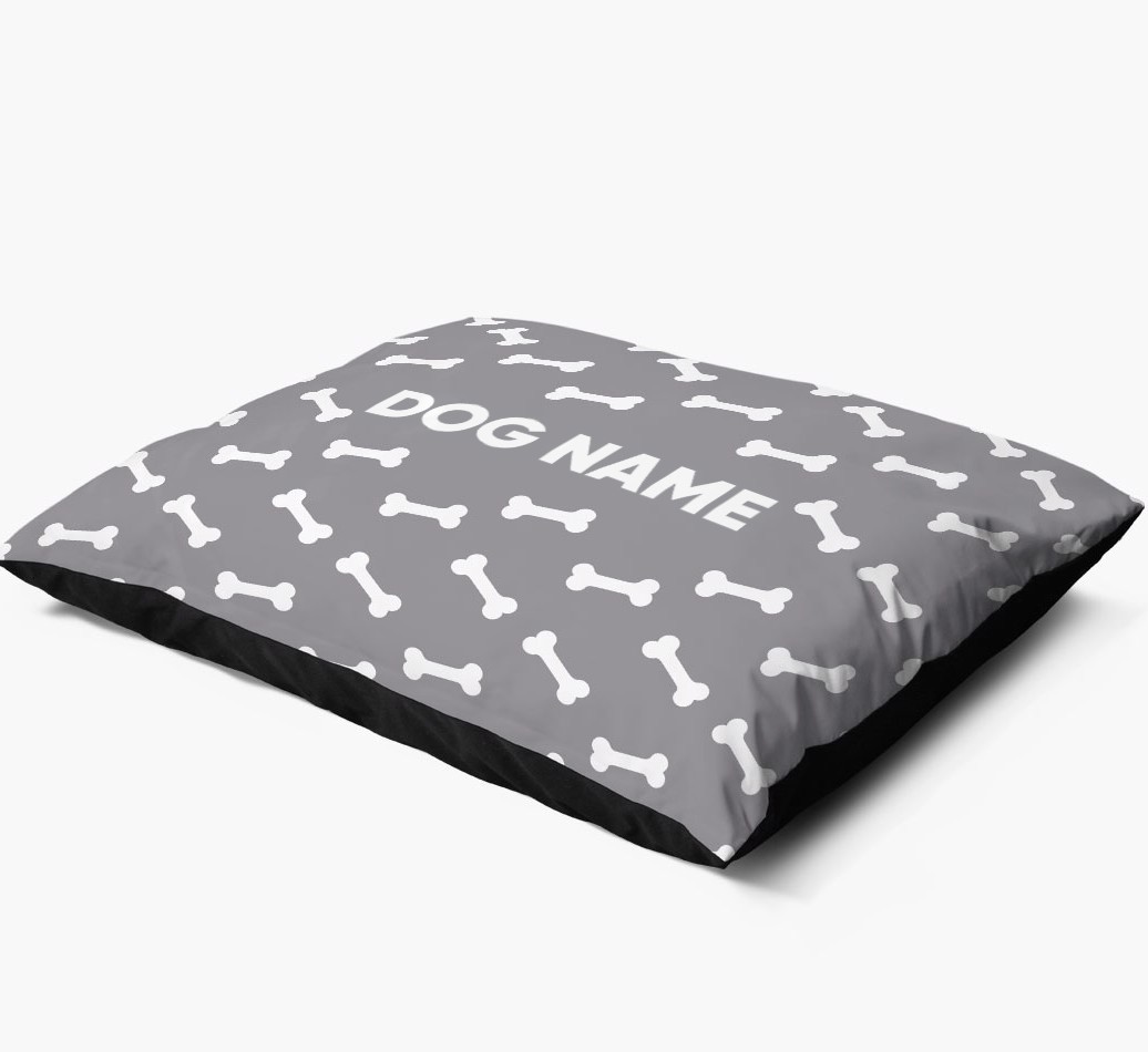 'Bone Pattern' - Personalised Dog Bed