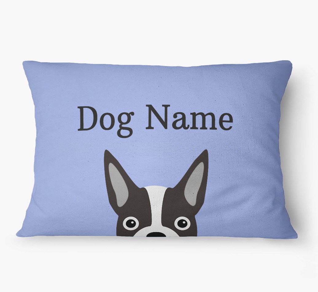 'Peeking Yappicon' - Personalised Dog Bed