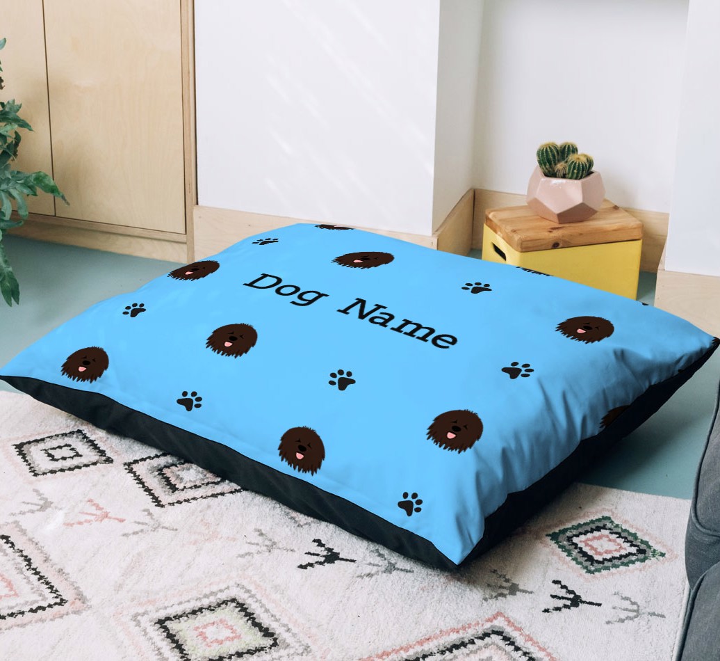 'Paw Print Pattern' - Personalised Dog Bed