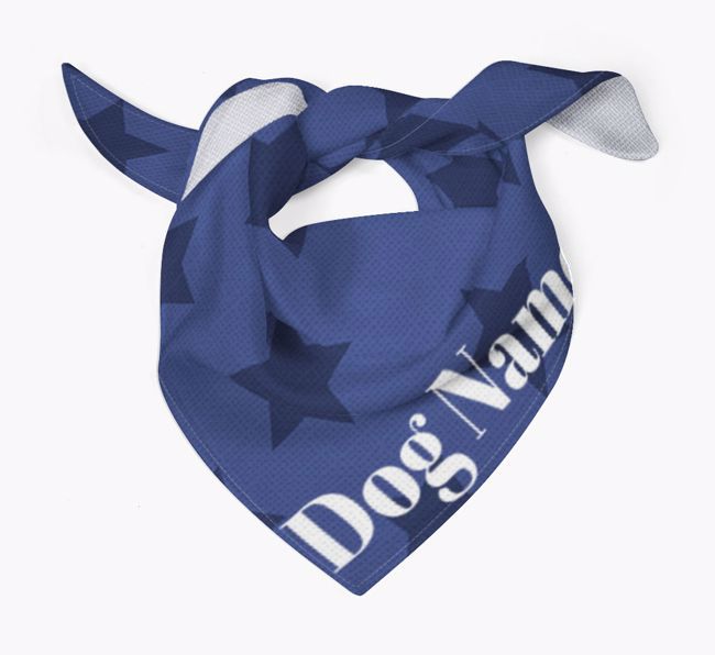 Custom Football Jersey Dog Bandana Scarf w/ Name and Number