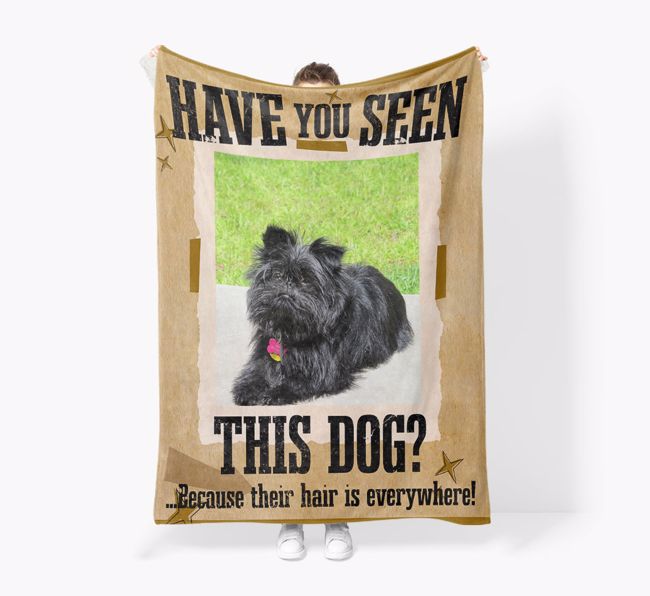 'Have you seen this Dog?' - Personalised {breedFullName} Photo Upload Snuggle Blanket