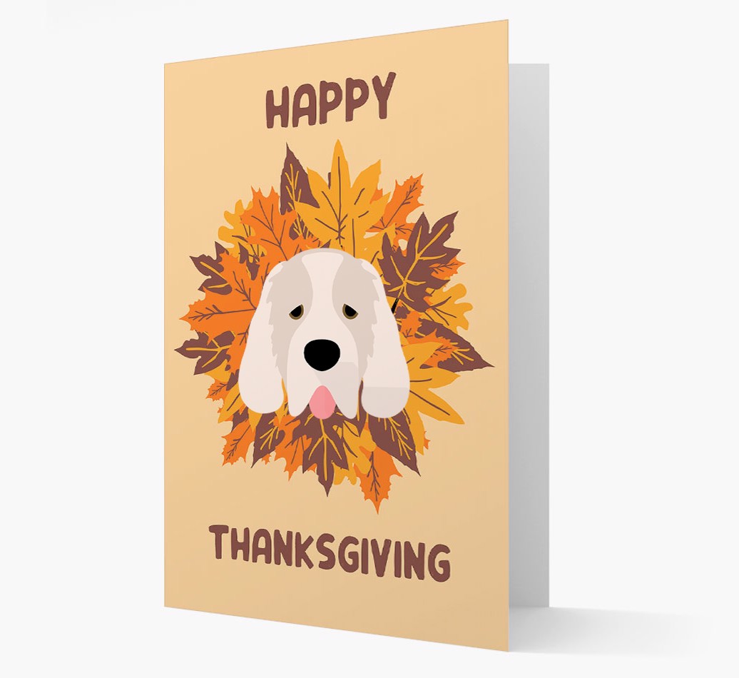 Happy Thanksgiving: Personalized {breedFullName} Card