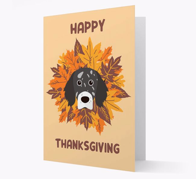 Happy Thanksgiving: Personalized {breedFullName} Card
