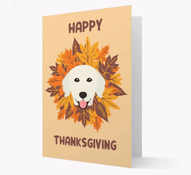 Happy Thanksgiving: Personalized {breedFullName} Card