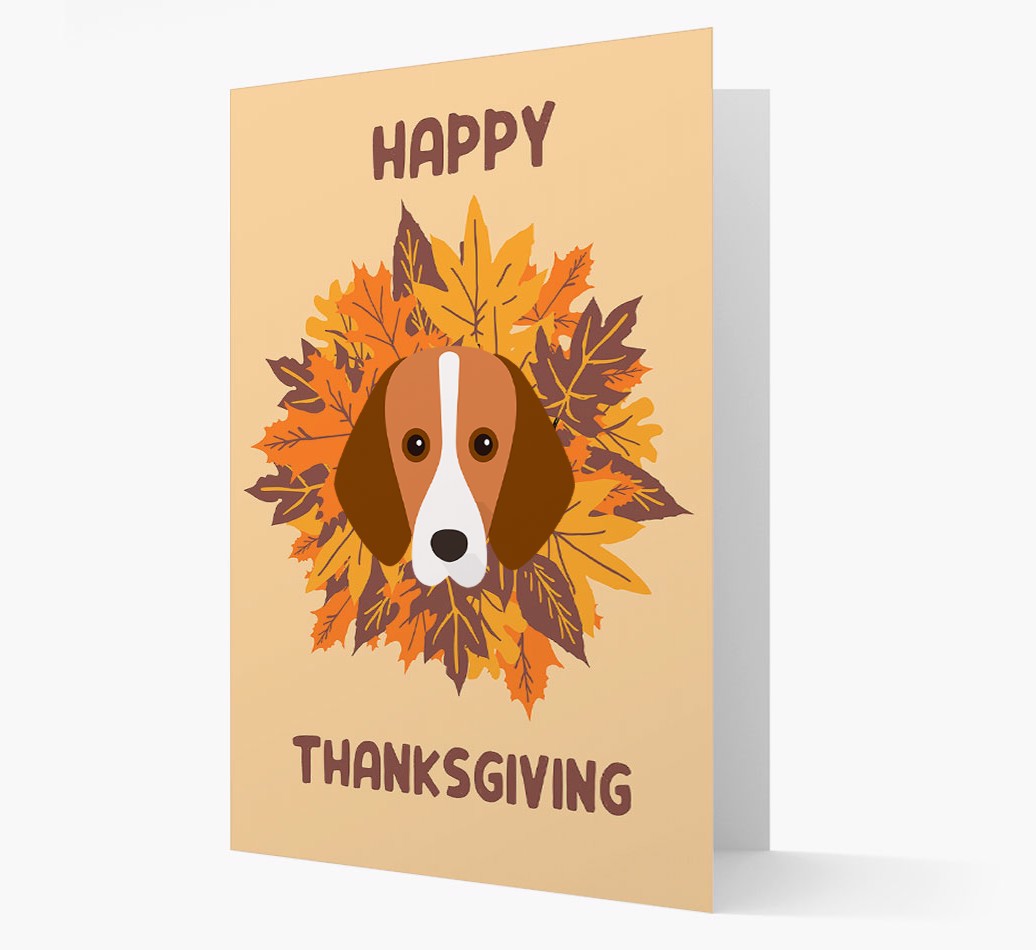 Happy Thanksgiving: Personalized {breedFullName} Card