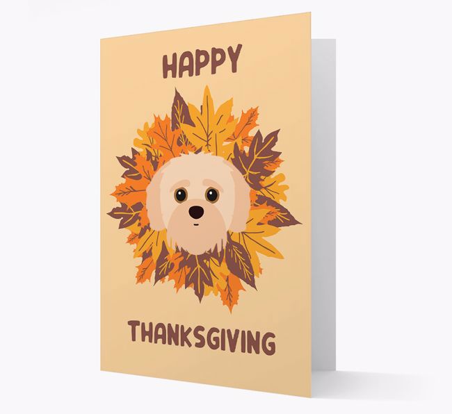 Happy Thanksgiving: Personalized {breedFullName} Card