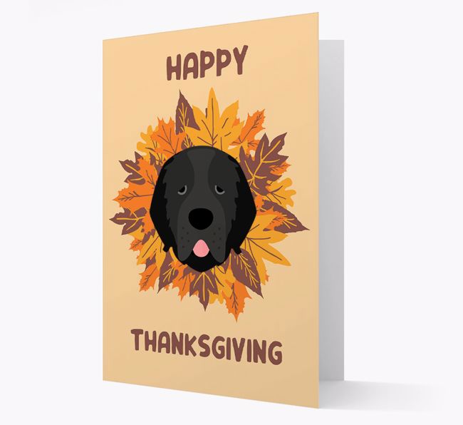 Happy Thanksgiving: Personalized {breedFullName} Card