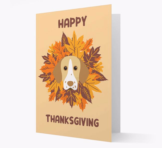 Happy Thanksgiving: Personalized {breedFullName} Card