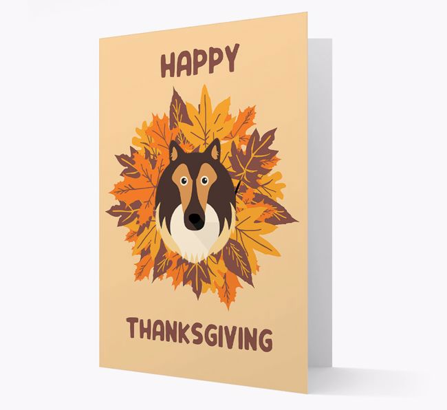 Happy Thanksgiving: Personalized {breedFullName} Card