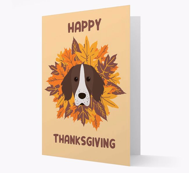 Happy Thanksgiving: Personalized {breedFullName} Card