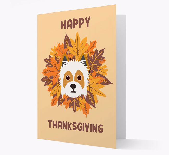 Happy Thanksgiving: Personalized {breedFullName} Card