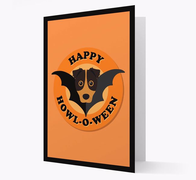 'Happy Howl-o-ween' - Personalized {breedFullName} Halloween Card
