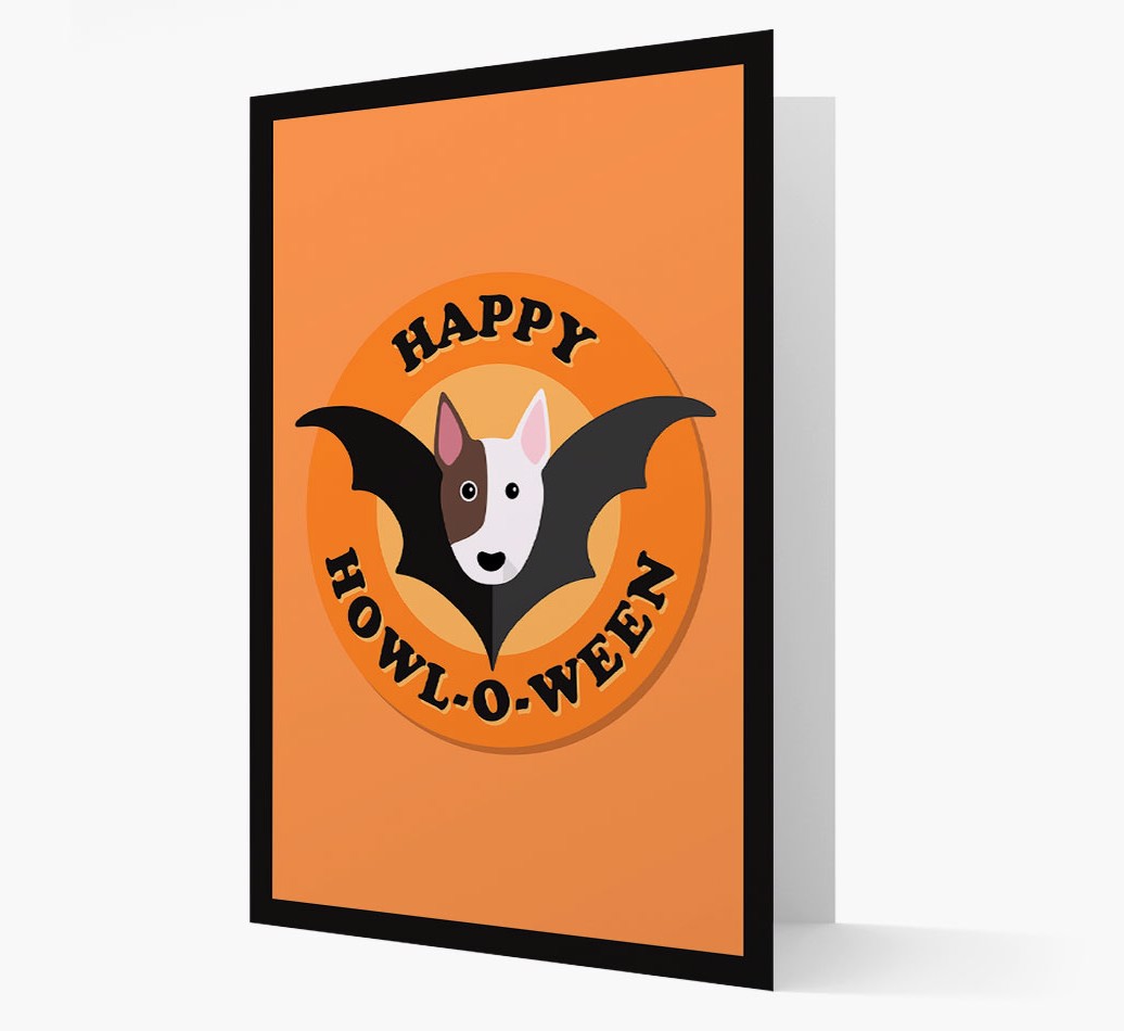 'Happy Howl-o-ween' - Personalized Greeting Card