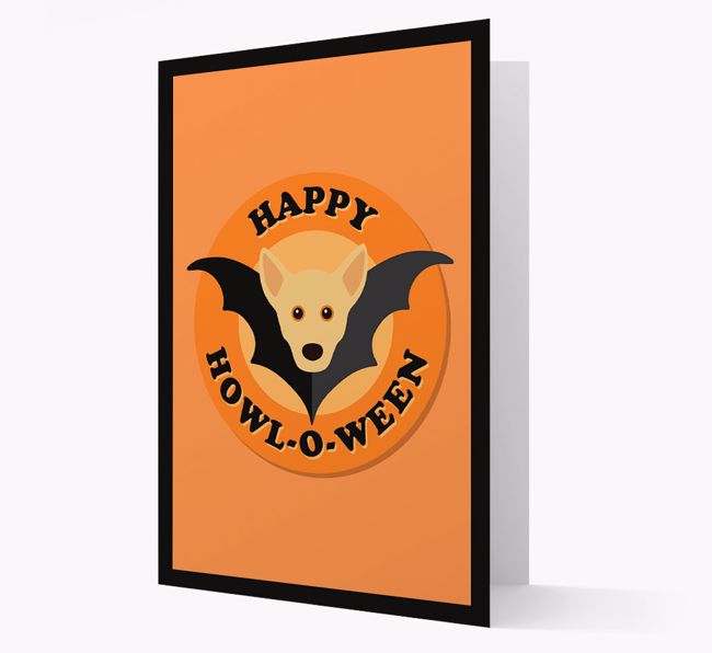 'Happy Howl-o-ween' - Personalised {breedFullName} Halloween Card