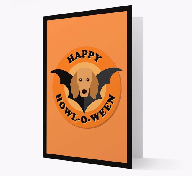 'Happy Howl-o-ween' - Personalised {breedFullName} Halloween Card