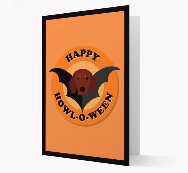 'Happy Howl-o-ween' - Personalised {breedFullName} Halloween Card